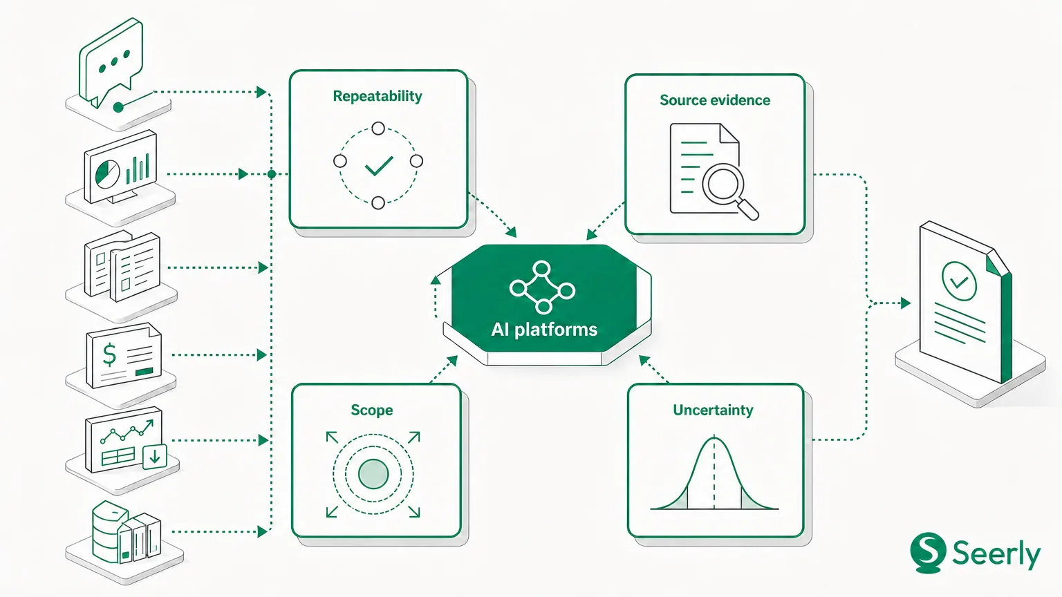 A confidence rubric for AI claims before they enter a marketing report