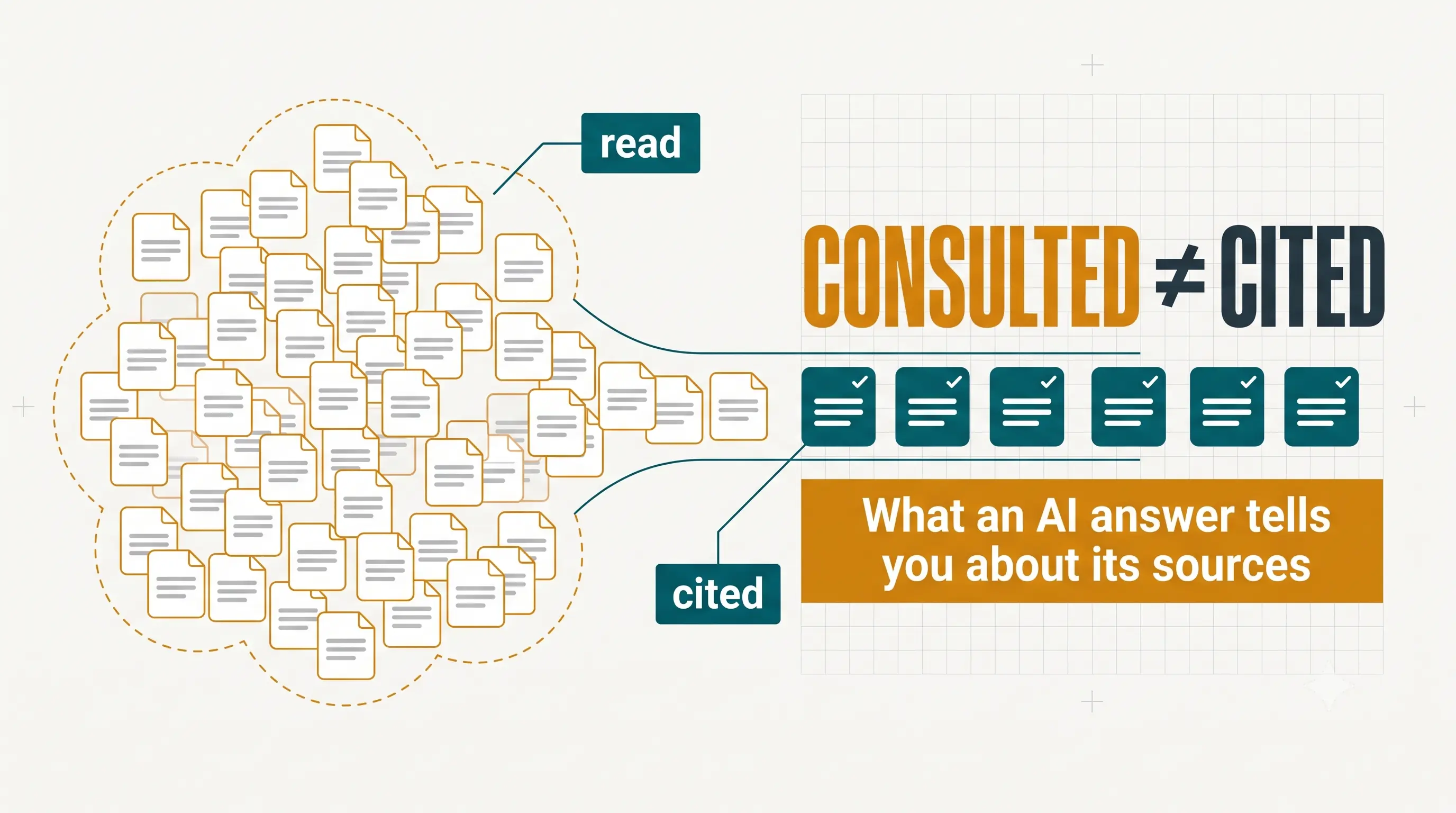 Consulted Is Not Cited: What Counts as a Citation in an AI Answer