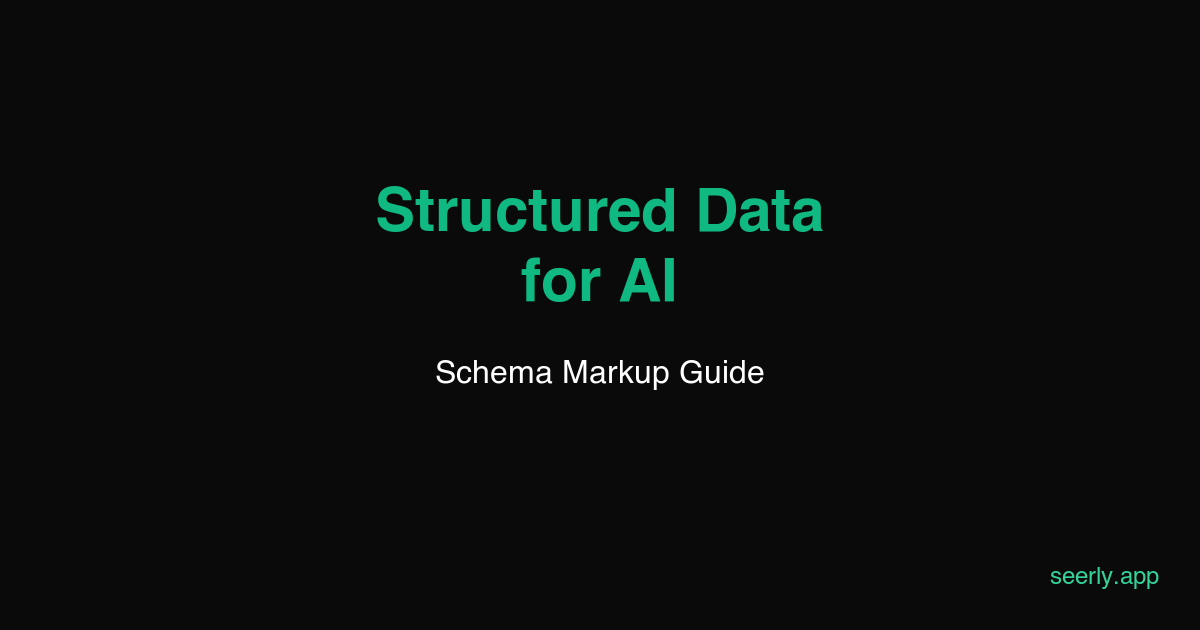 Structured Data for AI: Making Your Content Machine-Readable